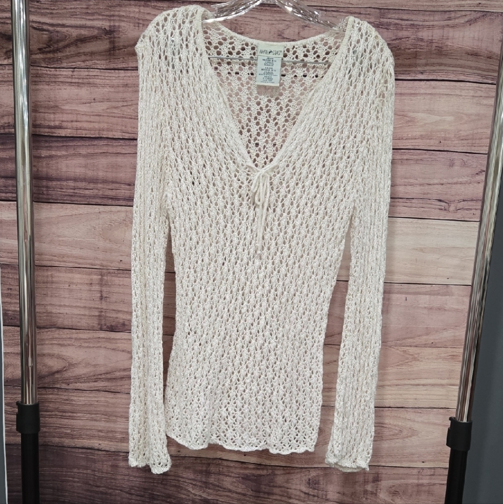White Stag Cream Crochet Top